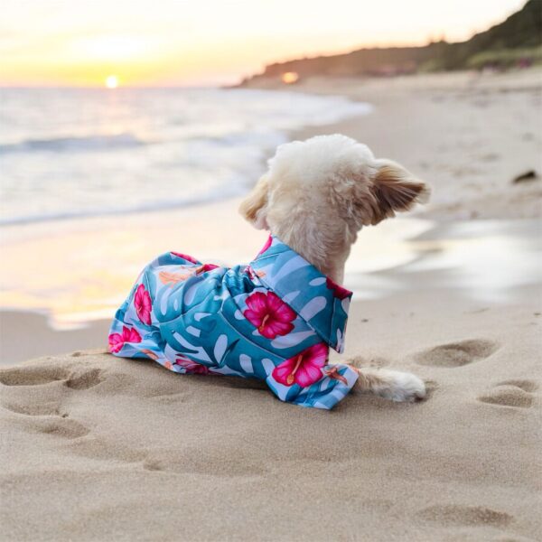 camisa hawaiana para perros de razas pequeñas