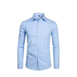 Camisas de botones manga larga con corte clásico y elegante