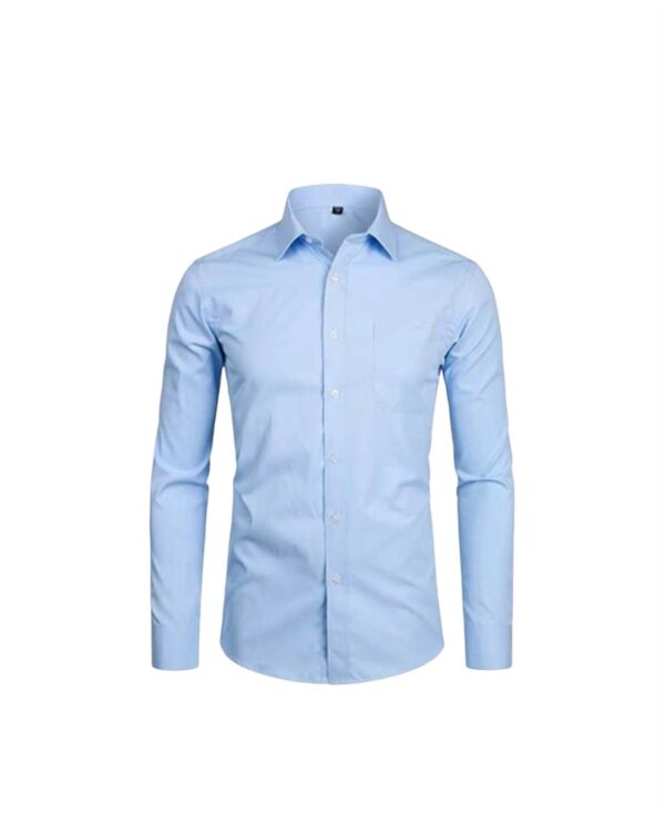 Camisas de botones manga larga con corte clásico y elegante